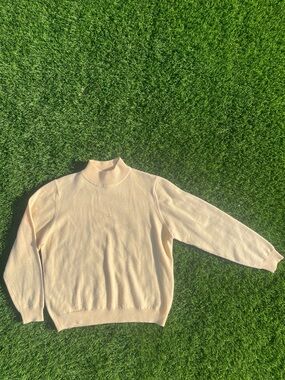 Charter Club Peach Mock Neck Sweater